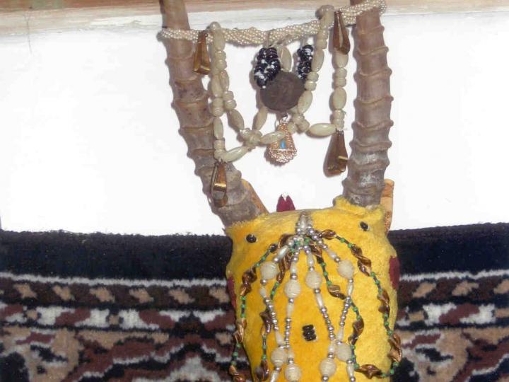 Decorated Saiga Skull