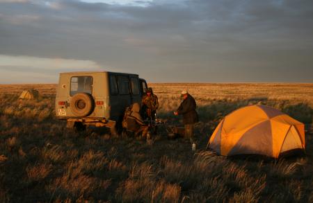 Camping on the Steppes