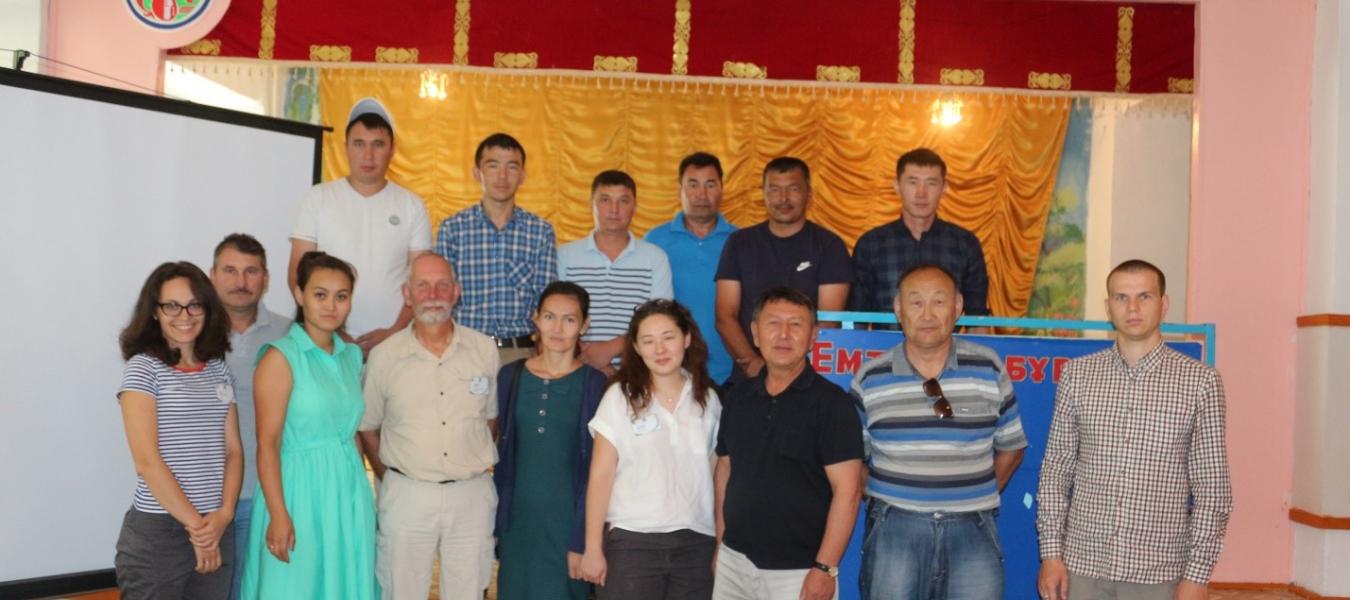 A workshop discussing the issues of saiga conservation in Kazakhstan 